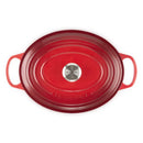 Signature Cast Iron 31cm Oval Casserole - Cerise