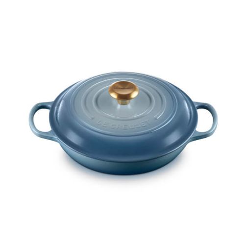 Signature Cast Iron Shallow Casserole 26cm - Chambray