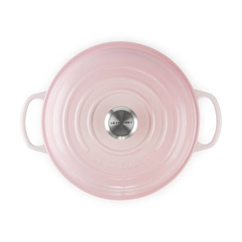 Signature Cast Iron Shallow Casserole 26cm - Shell Pink