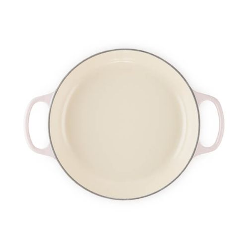 Signature Cast Iron Shallow Casserole 26cm - Shell Pink