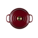 Signature Cast Iron Shallow Casserole 26cm - Garnet