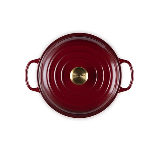 Signature Cast Iron Shallow Casserole 26cm - Garnet
