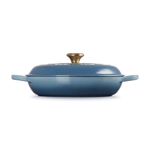 Signature Cast Iron Shallow Casserole 30cm - Chambray