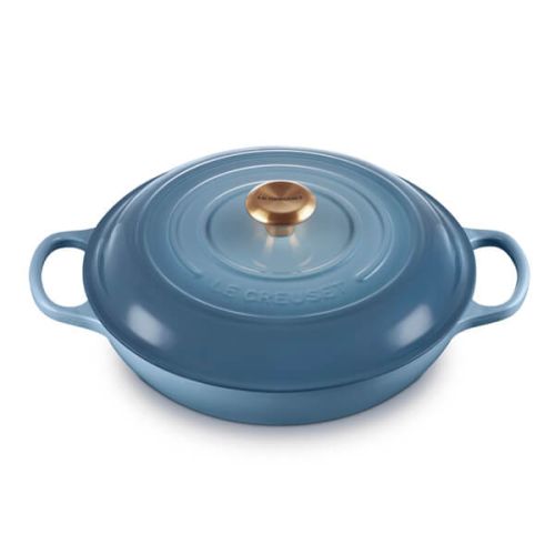 Signature Cast Iron Shallow Casserole 30cm - Chambray
