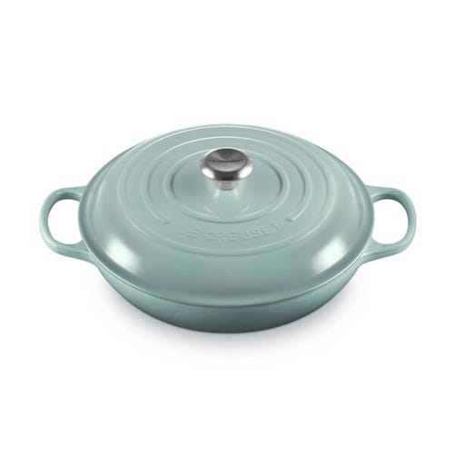 Signature Cast Iron Shallow Casserole 30cm - Sea Salt