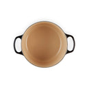 26cm Signature Cast Iron Deep Round Casserole - Black Onyx