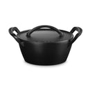 Cast Iron Outdoor Collection Round Casserole 25cm Matte Black