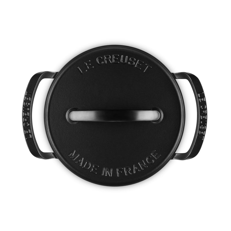 Cast Iron Outdoor Collection Round Casserole 25cm Matte Black