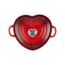 Cast Iron 20cm Heart Casserole - Cerise