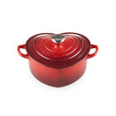 Cast Iron 20cm Heart Casserole - Cerise