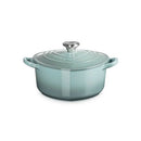 Cast Iron 20cm Heart Casserole - Sea Salt