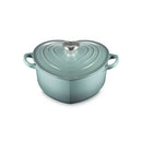 Cast Iron 20cm Heart Casserole - Sea Salt