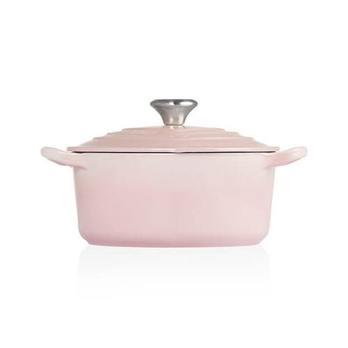 Cast Iron 20cm Heart Casserole - Shell Pink
