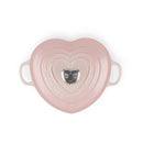 Cast Iron 20cm Heart Casserole - Shell Pink