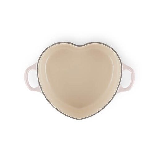Cast Iron 20cm Heart Casserole - Shell Pink