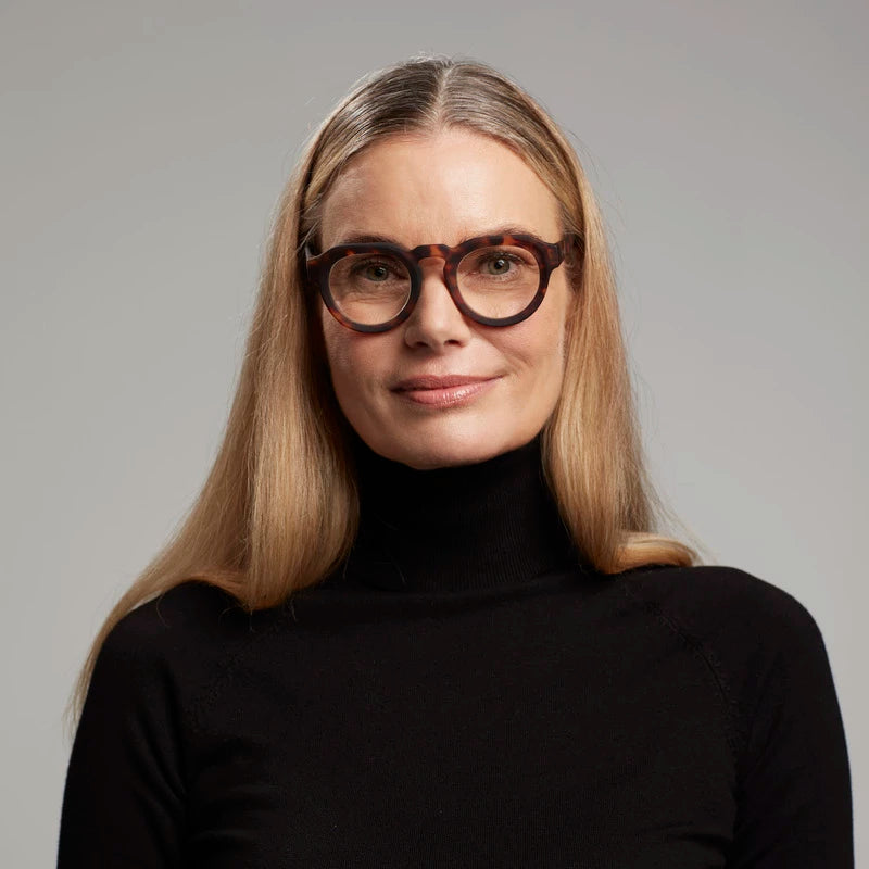 Zeno Round Reading Glasses 2.50 - Classic Havana