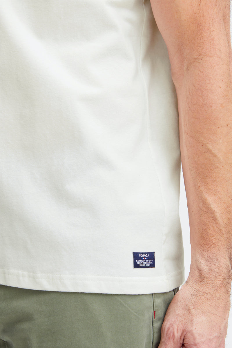 Tom SS Basic Logo T-Shirt - Snow White