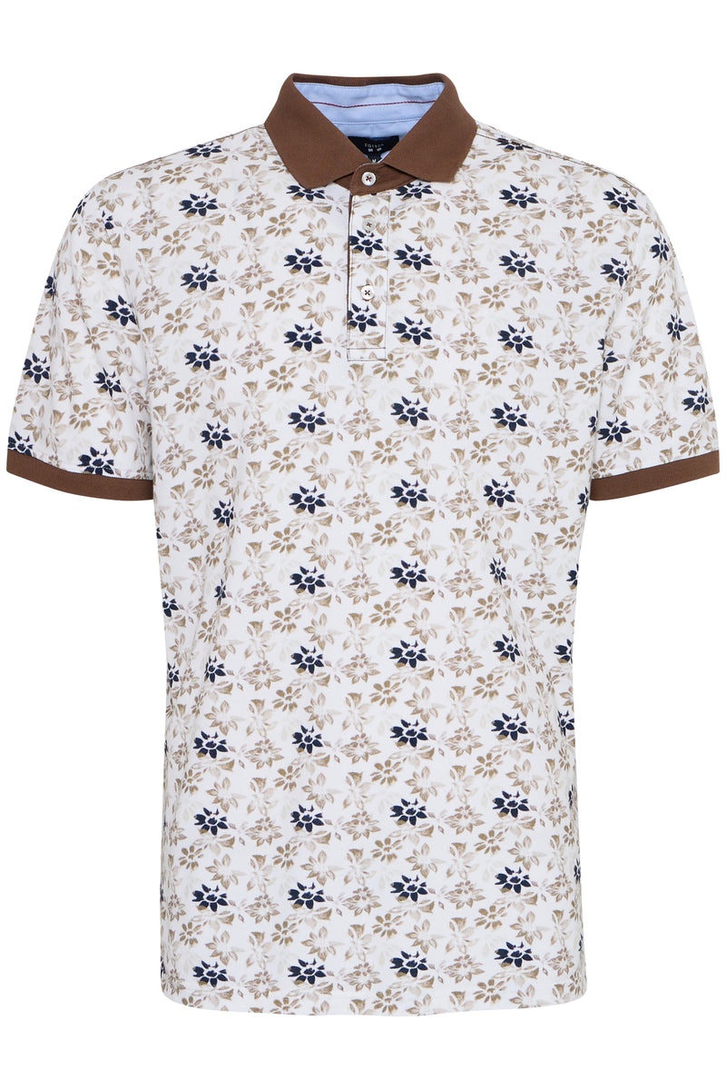 Pele Floral AOP Polo Shirt - Crockery