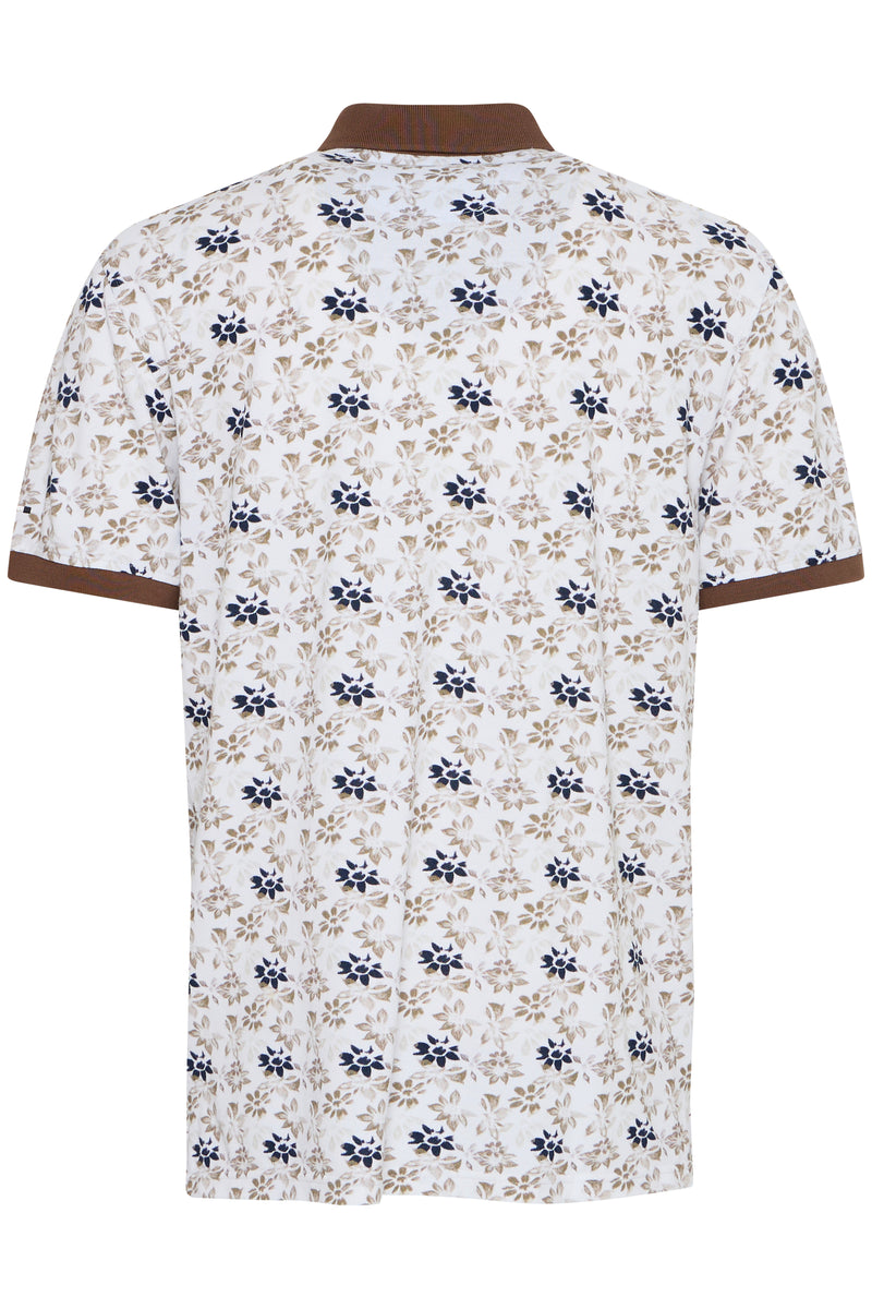 Pele Floral AOP Polo Shirt - Crockery
