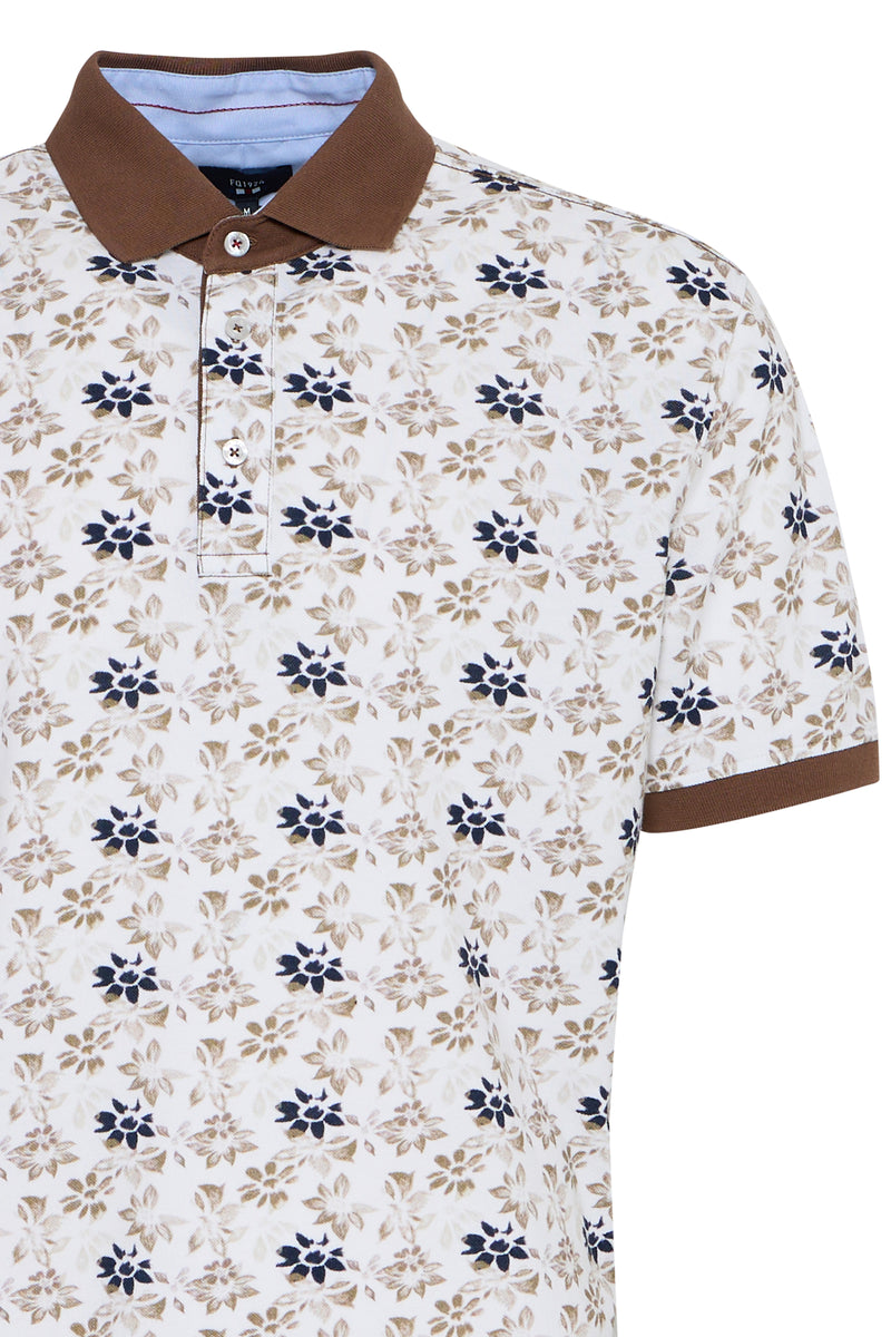 Pele Floral AOP Polo Shirt - Crockery