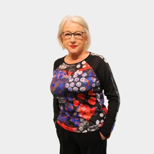 Bubble Print Round Neck Jumper - Print