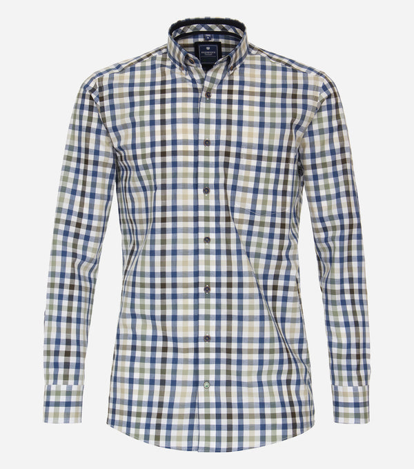 Comfort Fit Check Shirt - Green