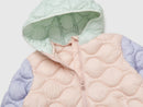 Girls Padded Jacket - Pink/lilac