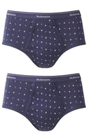 2 Pack Print Brief - Navy