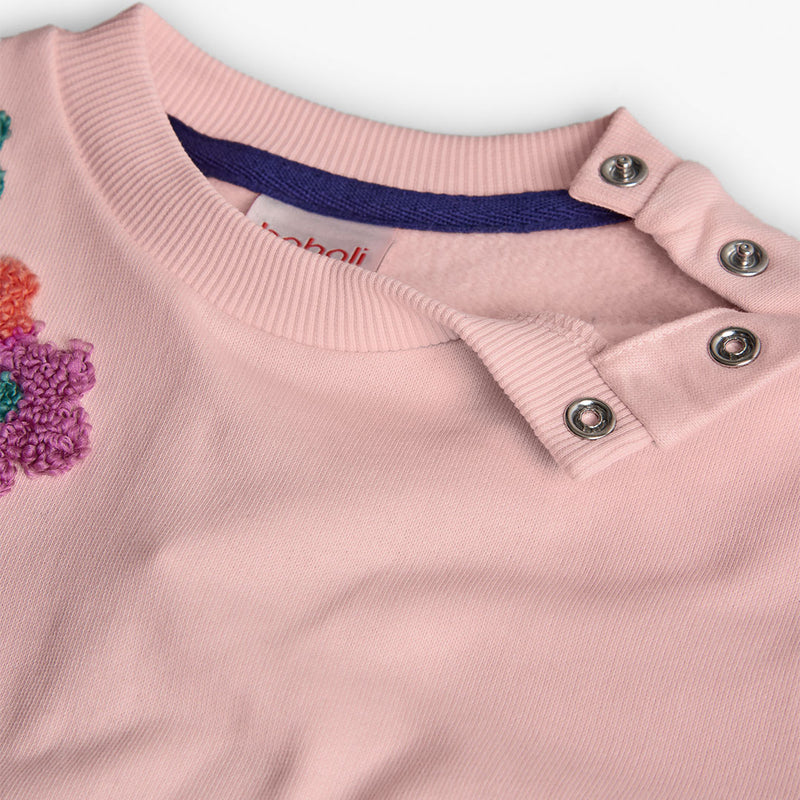 Fleece Top Trousers Set - Pink