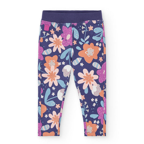 Fleece Floral Trousers - Print