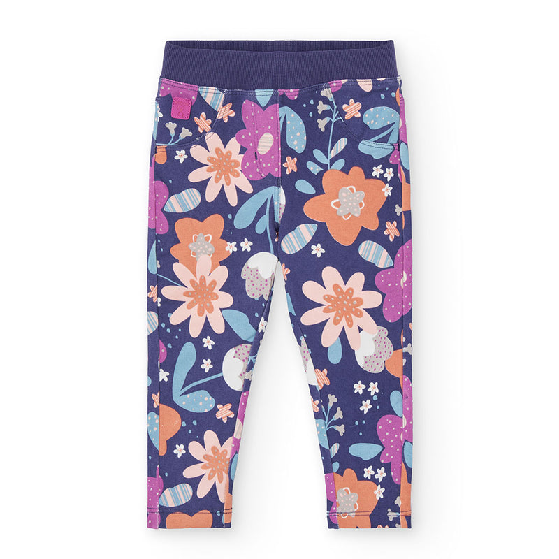 Fleece Floral Trousers - Print