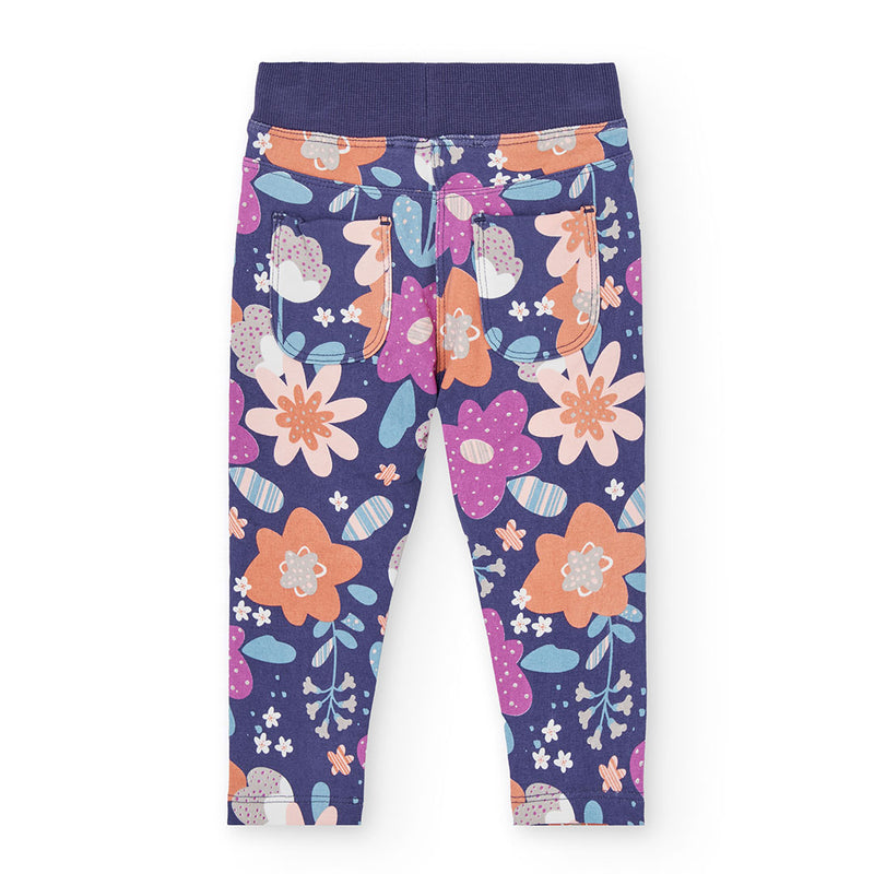 Fleece Floral Trousers - Print