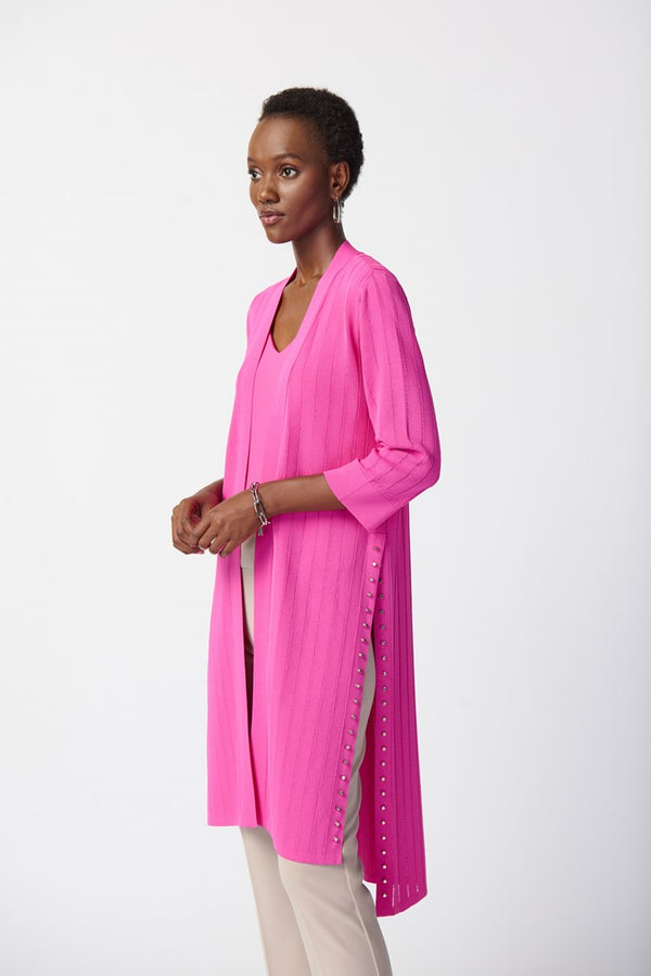 Long Side Slits Cover Up - Ultra Pink