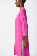 Long Side Slits Cover Up - Ultra Pink