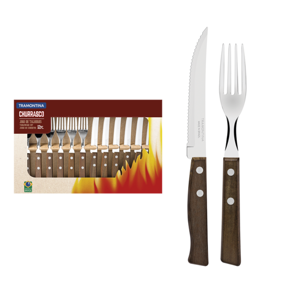 Churrasco Steak Cutlery Set 12 Piece Set