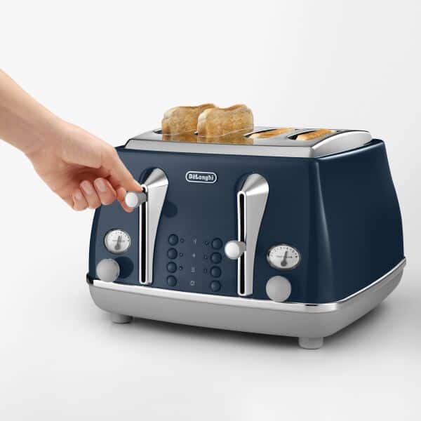 Icona Capitals 4 Slice Toaster - Blue