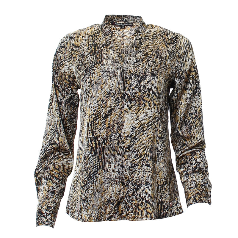 Lisa Blouse - Black/mustard