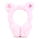 Heart Fake Fur Earmuffs - Pink