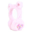 Heart Fake Fur Earmuffs - Pink