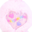 Heart Fake Fur Earmuffs - Pink