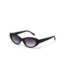 Lina Small Cat Eye Sunglasses - Black