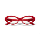 Lina Small Cat Eye Reading Glasses - Red 1.5