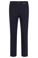 Bella Turn Up 3/4 Length Trouser - Navy