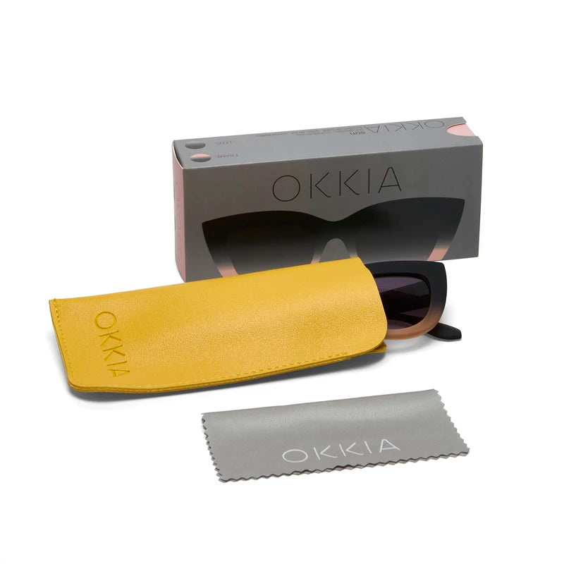 Claudia Big Cat Sunglasses - Black Pink