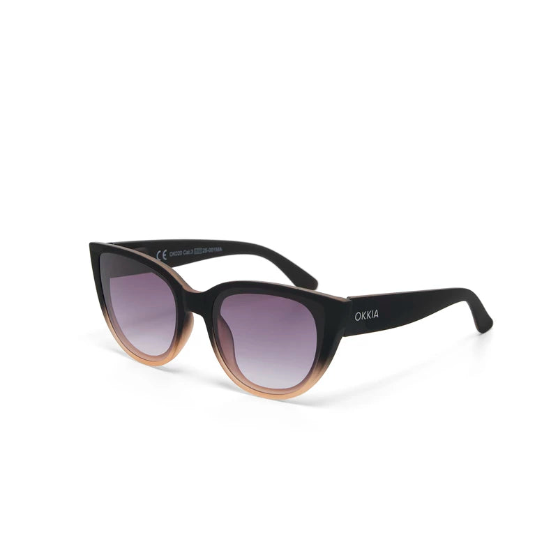 Silvia Cat Eye Sunglasses - Black Pink