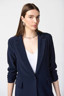 Straight Blazer - Midnight Blue