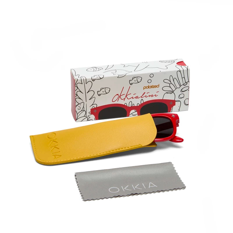 Kids Classic Sunglasses - Red - 3/5 Years