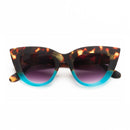 Claudia Big Cat Sunglasses - Havana Blue