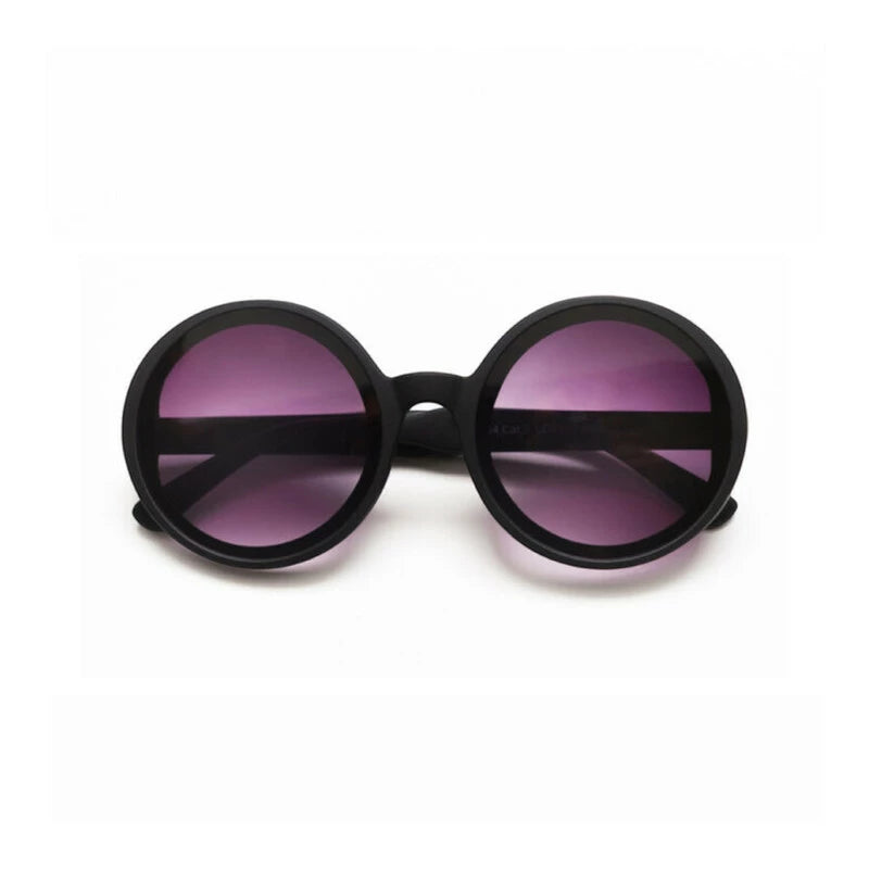 Monica Round Sunglasses - Black