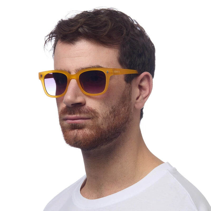 Giovanni Big Frame Sunglasses - Yellow